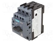 Motor breaker; 0.75kW; NO + NC; 220÷690VAC; Size: S00; 3RV2 SIEMENS