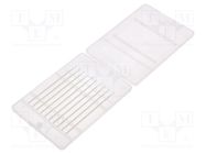 Tool: cleaning sticks; L: 70mm; 10pcs; Handle material: PVC; Ø: 2mm IDEAL-TEK