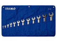 Wrenches set; spanner; 12pcs. IRIMO