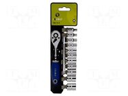 Wrench-set; 6-angles,socket spanner; Mounting: 1/4"; 13pcs. IRIMO