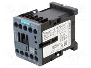 Contactor: 3-pole; NO x3; Auxiliary contacts: NC; 24VDC; 16A; 3RT20 SIEMENS