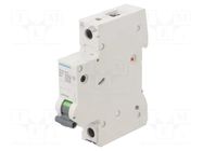 Circuit breaker; 230/400VAC; Inom: 4A; Poles: 1; Charact: B; 6kA; MCB SIEMENS