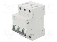 Circuit breaker; 400VAC; Inom: 40A; Poles: 3; Charact: B; 6kA; IP20 SIEMENS