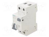 RCBO breaker; Inom: 16A; Ires: 30mA; Poles: 1+N; 230/400VAC; IP20 SIEMENS