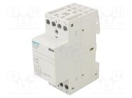 Contactor: 4-pole installation; 25A; 24VAC,24VDC; NO x4 SIEMENS