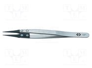 Tweezers; 130mm; for precision works; Blade tip shape: sharp C.K