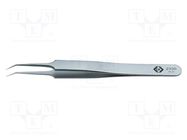 Tweezers; 110mm; for precision works; Blades: curved,narrowed C.K