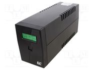 Power supply: UPS; 480W; 800VA; Uin: 220÷240V; 298x101x142mm; 9Ah GREEN CELL