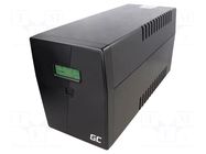 Power supply: UPS; 1.4kW; 2kVA; 207÷253V; 380x158x198mm; 9Ah GREEN CELL