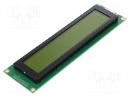 Display: LCD; alphanumeric; STN Positive; 40x4; yellow-green; LED RAYSTAR OPTRONICS