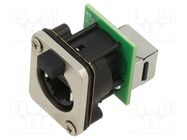 Connector: RJ45; socket; XLRnet; Cat: 5e; with push button AMPHENOL