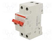 Switch-disconnector; Poles: 2; for DIN rail mounting; 16A; 415VAC 