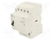 Contactor: 4-pole installation; 40A; 230VAC; NO x4; -5÷60°C ZAMEL