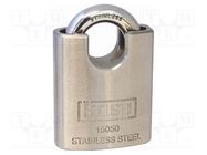 Padlock; shackle; Protection: high (level 11); steel; A: 50mm KASP