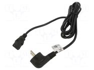 Cable; 3x1mm2; PVC; 3m; black; 10A; 250V; Core: OFC; trapezoidal AKYGA