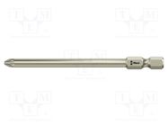 Screwdriver bit; Pozidriv®; PZ2; Overall len: 89mm WERA