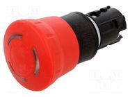 Switch: emergency stop; 22mm; Stabl.pos: 2; red; mushroom; Pos: 2 