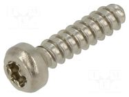 Screw; for plastic; 3x12; Head: cheese head; Torx® PLUS; 10IP BOSSARD