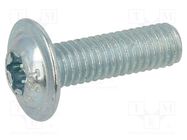 Screw; with flange; M6x20; 1; Head: button; Torx®; TX30; steel; zinc BOSSARD