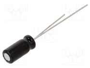 Capacitor: electrolytic; THT; 3.3uF; 50VDC; Ø5x11mm; Pitch: 2mm PANASONIC