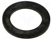 Gasket; NBR caoutchouc; Thk: 1.5mm; Øint: 14.3mm; M16; black TE Connectivity