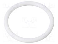 O-ring gasket; silicone; Thk: 4mm; Øint: 38mm; white; -60÷160°C ORING USZCZELNIENIA TECHNICZNE