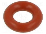 O-ring gasket; silicone; Thk: 1.6mm; Øint: 3mm; -60÷160°C ORING USZCZELNIENIA TECHNICZNE