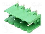 Pluggable terminal block; 5.08mm; ways: 4; angled 90°; socket AMPHENOL ANYTEK