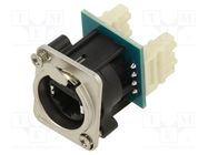 Connector: RJ45; socket; XLRnet; Cat: 6; with push button; IDC AMPHENOL