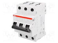 Circuit breaker; 400VAC; Inom: 0.5A; Poles: 3; Charact: D; 10kA; IP20 ABB