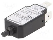 Circuit breaker; Urated: 240VAC; 48VDC; 0.4A; SPST; Poles: 1; MCB SCHURTER