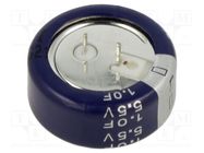 Supercapacitor; THT; 1F; 5.5VDC; -20÷80%; Body dim: Ø21.5x8.85mm EATON ELECTRONICS