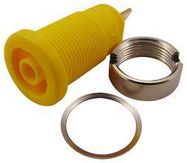 SOCKET, 4MM, SAFETY, YELLOW , MVL S