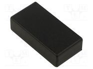 Enclosure: designed for potting; X: 35mm; Y: 71mm; Z: 19mm; black TEKO