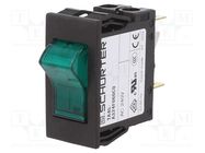 Circuit breaker; Urated: 240VAC; 60VDC; 16A; DPST; Poles: 2; SNAP-IN SCHURTER