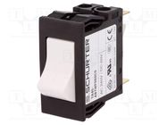 Circuit breaker; Urated: 240VAC; 60VDC; 20A; DPST; Poles: 2; SNAP-IN SCHURTER