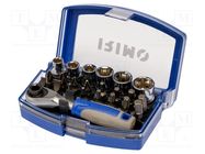 Wrenches set; 6-angles,socket spanner; Mounting: 1/2",1/4" IRIMO