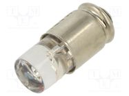 LED lamp; red; S5,7s; 12VDC; No.of diodes: 1; 5mm; Lens: transparent MARL