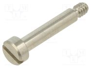 Screw; UNC6-32x19.1; Head: cheese head; slotted; stainless steel KEYSTONE