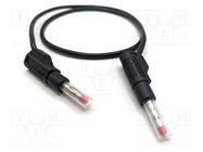 Test lead; 32A; banana plug 4mm,both sides; Urated: 600V; black MUELLER ELECTRIC