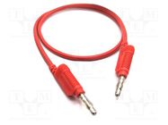 Test lead; 60VDC; 32A; banana plug 4mm,both sides; Len: 1m; red MUELLER ELECTRIC