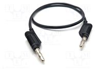 Test lead; 60VDC; 32A; banana plug 4mm,both sides; Len: 1m; black MUELLER ELECTRIC