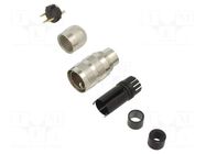 Connector: M16; plug; male; PIN: 3; 7A; 250V; soldering; for cable BINDER