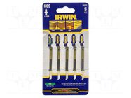 Hacksaw blade; wood,jigsaw; 83mm; 20teeth/inch; 5pcs. IRWIN