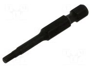 Screwdriver bit; hex key; HEX 3mm; Overall len: 50mm KING TONY