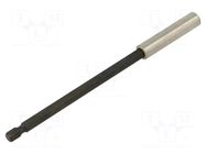 Holders for screwdriver bits; 1/4"; Overall len: 150mm KING TONY