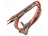 Test leads; Inom: 10A; probe tip x2,angular banana plug 4mm x2 SONEL