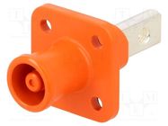 Connector: DC supply; socket; male; PIN: 1; for panel mounting CONNFLY