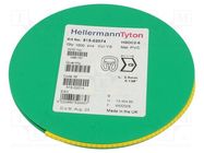 Markers; Marking: G; 2÷5mm; PVC; yellow; -65÷105°C; leaded; HGDC2-5 HELLERMANNTYTON