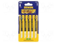 Hacksaw blade; wood,jigsaw; 100mm; 10teeth/inch; 5pcs. IRWIN